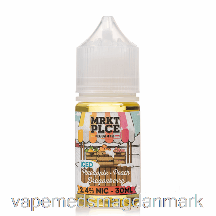 Vape Juice Er Ananas Fersken Dragonberry - Mrkt Salt - 30ml 24mg